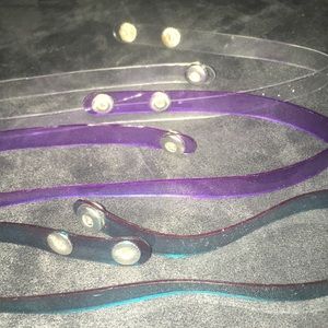 Clear Blue Purple White Chokers